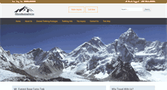 Desktop Screenshot of mteverestbasecamptrek.com